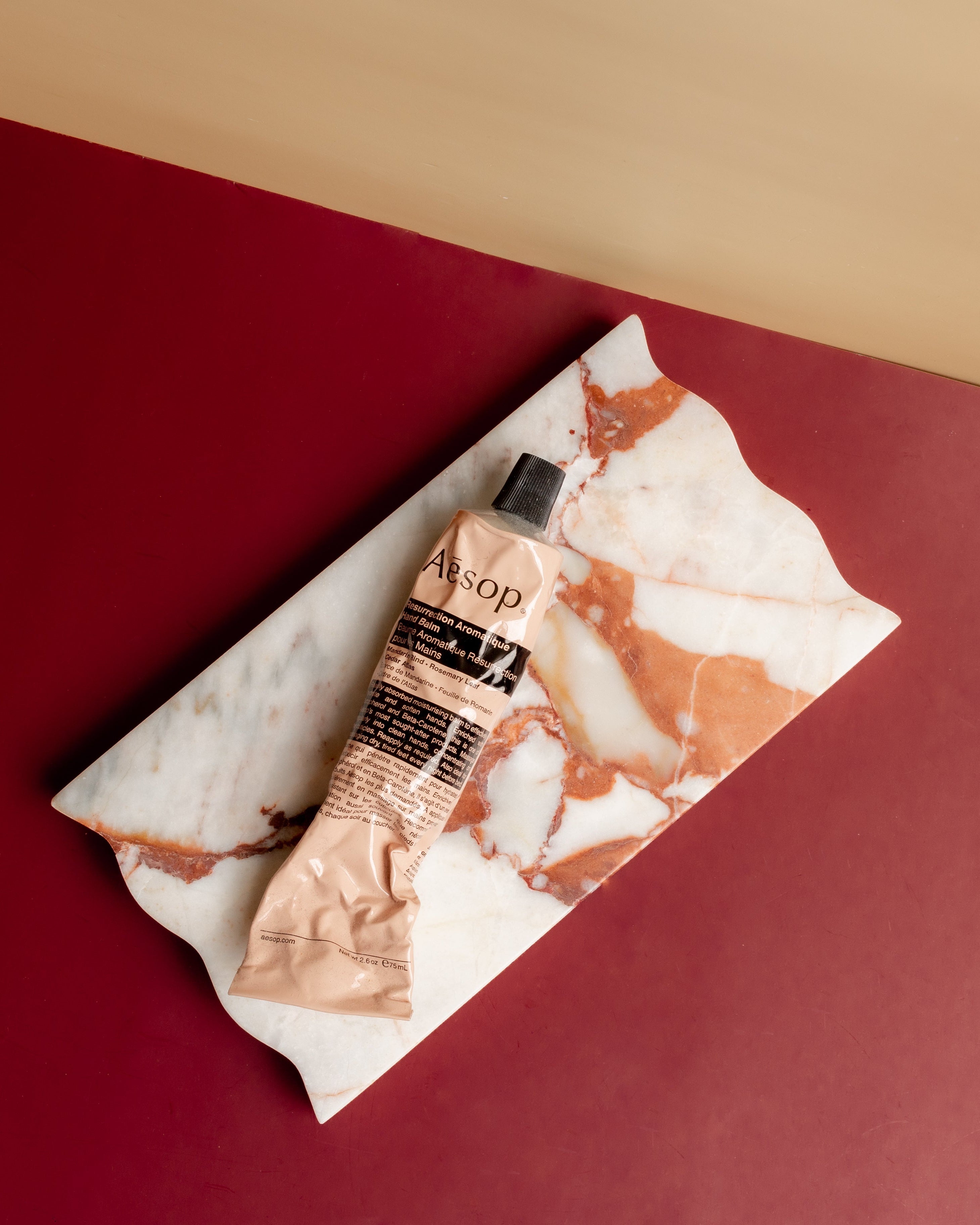 MILO TRAY - Red Calacatta Viola